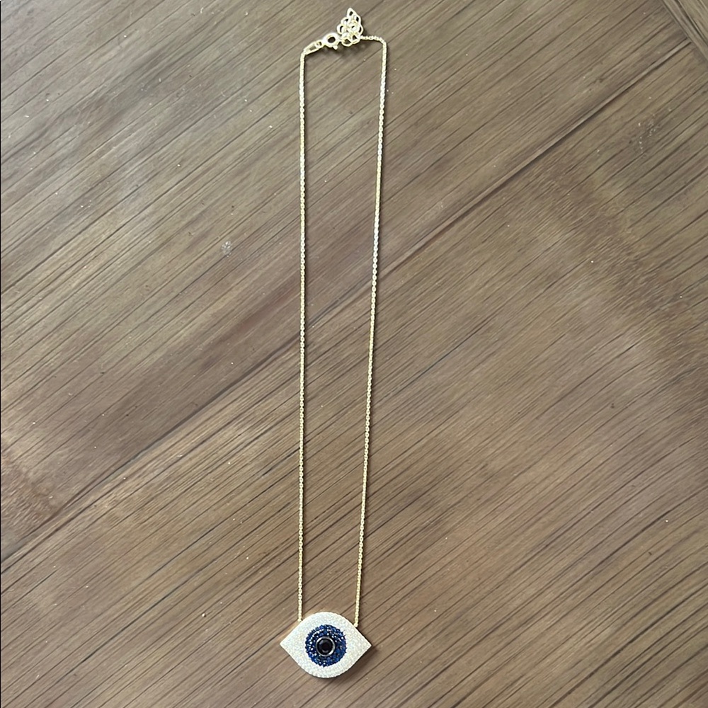 Gold Evil Eye Necklace